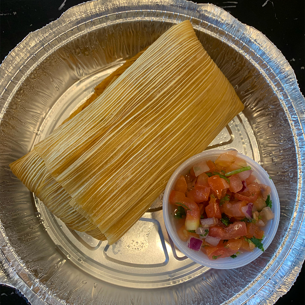 Chilacates cheese tamale - Cambridge Day